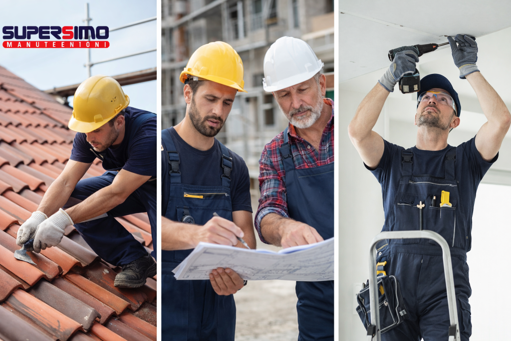 Operatori specializzati in manutenzioni edili, ristrutturazioni e lavori su tetti anche per abitazioni private - SuperSimo Manutenzioni